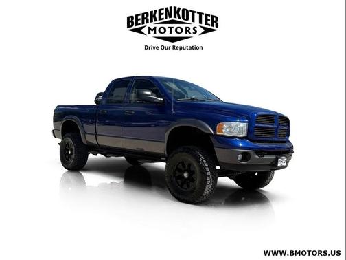 Blue 2004 Dodge Ram 2500 SLT Quad Cab