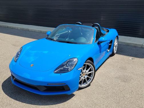 Shark Blue 2025 Porsche 718 Boxster GTS 4.0