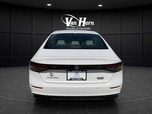 Platinum White Pearl 2025 Honda Accord Hybrid Touring