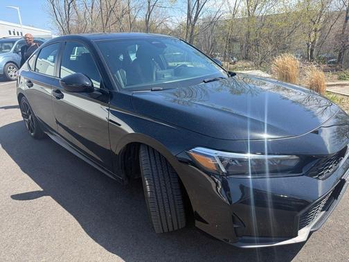 Crystal Black Pearl 2025 Honda Civic Hybrid Sport