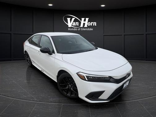 Platinum White Pearl 2022 Honda Civic Sport