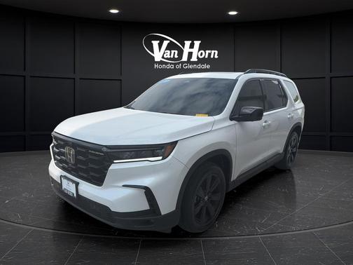 Platinum White Pearl 2025 Honda Pilot Black Edition