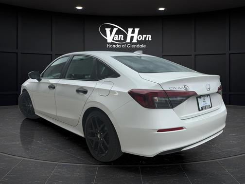 Platinum White 2025 Honda Civic Sport