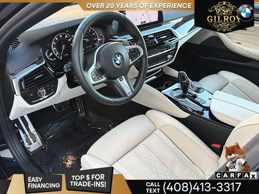 Bluestone Metallic 2018 BMW 540 M-SPORT