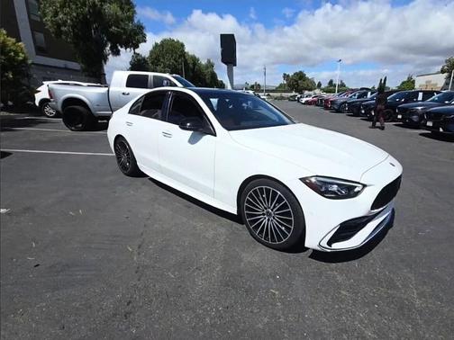 MANUFAKTUR Moonlight White Metallic 2022 Mercedes-Benz C-Class Sedan