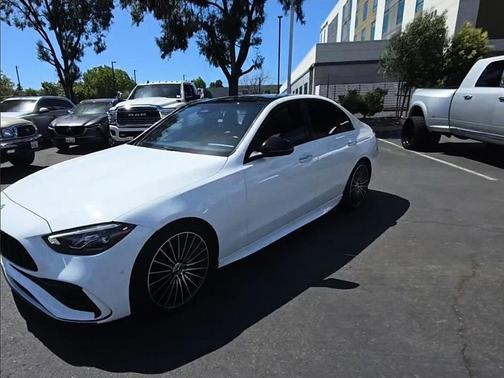 MANUFAKTUR Moonlight White Metallic 2022 Mercedes-Benz C-Class Sedan