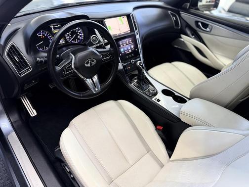 Blue 2017 INFINITI Q60 3.0t Red Sport 400