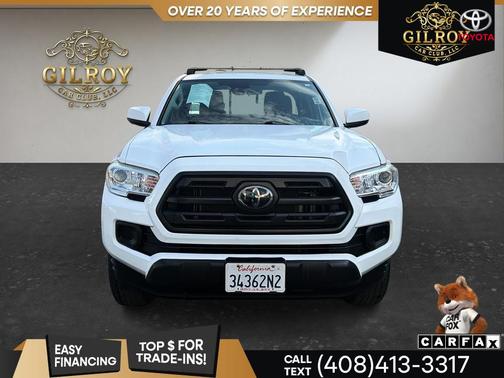 Super White 2018 Toyota Tacoma SR