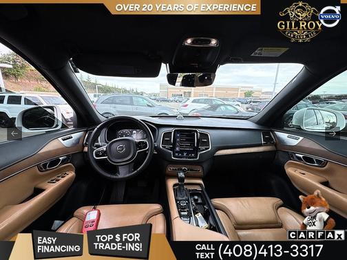 Crystal White Pearl Metallic 2017 Volvo XC90 T6 Inscription