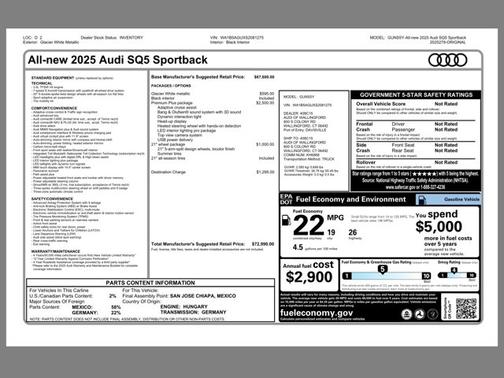 2025 Audi SQ5 3.0T Premium Plus