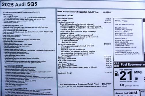 2025 Audi SQ5 3.0T Premium Plus