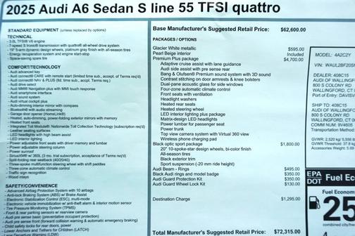 2025 Audi A6 55 Premium Plus