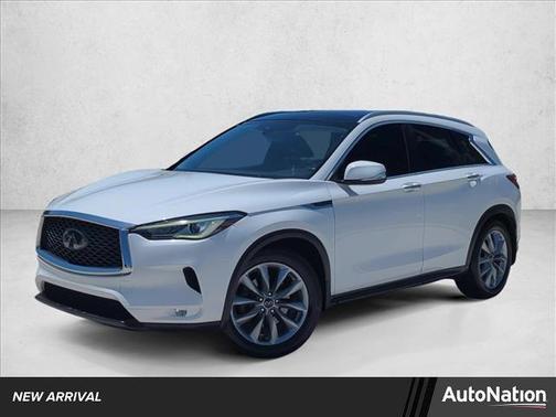 Lunar White 2020 INFINITI QX50 LUXE