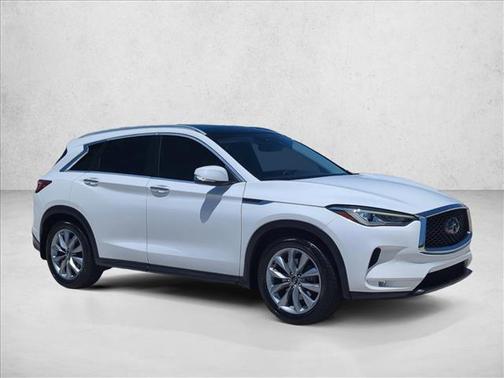 Lunar White 2020 INFINITI QX50 LUXE