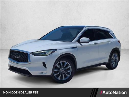 Lunar White 2020 INFINITI QX50 LUXE