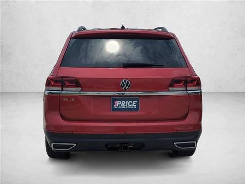 Aurora Red Metallic 2021 Volkswagen Atlas 3.6L SE w/Technology