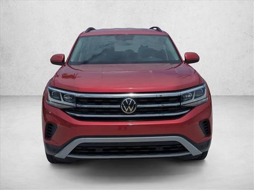 Aurora Red Metallic 2021 Volkswagen Atlas 3.6L SE w/Technology