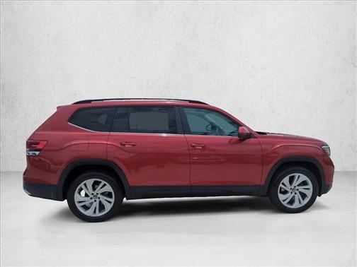 Aurora Red Metallic 2021 Volkswagen Atlas 3.6L SE w/Technology