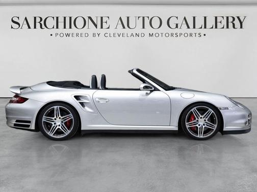 Arctic Silver Metallic 2008 Porsche 911 Turbo Cabriolet