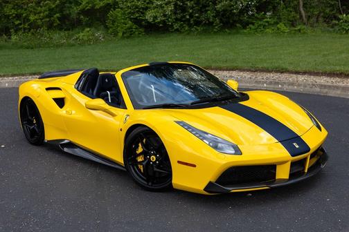 Yellow 2018 Ferrari 488 Spider Base