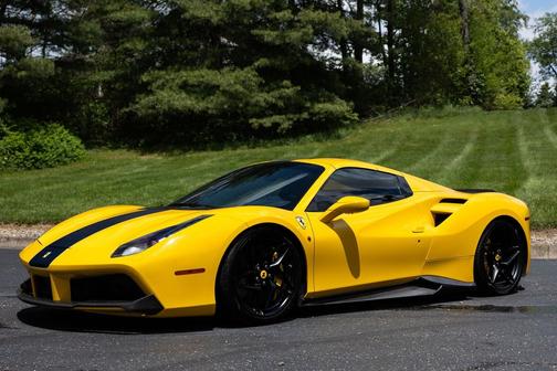 Yellow 2018 Ferrari 488 Spider Base