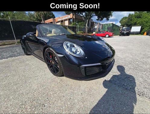 Jet Black Metallic 2017 Porsche 911 Carrera 4S Cabriolet
