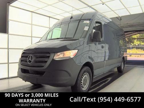 Blue 2019 Mercedes-Benz Sprinter 2500 High Roof w/170  WB Van 3D