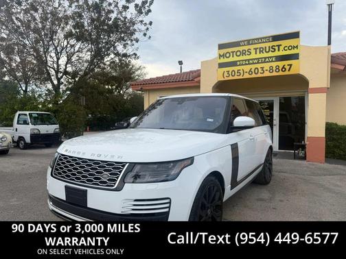 White 2018 Land Rover Range Rover 3.0L Supercharged HSE