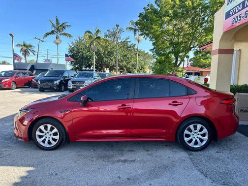 Barcelona Red Metallic 2021 Toyota Corolla LE