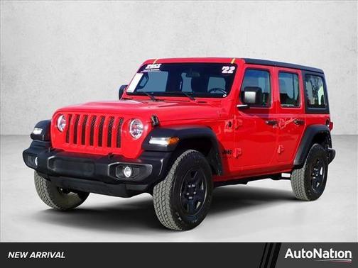 Firecracker Red Clearcoat 2022 Jeep Wrangler Unlimited Sport