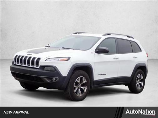 Bright White Clearcoat 2017 Jeep Cherokee Trailhawk