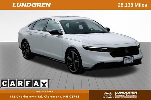 White 2024 Honda Accord Hybrid Sport