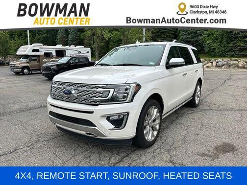 White Platinum Metallic Tri-Coat 2019 Ford Expedition Platinum