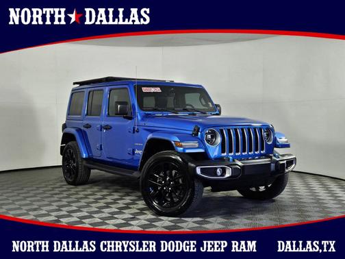 Hydro Blue Pearlcoat 2022 Jeep Wrangler Unlimited 4xe Sahara