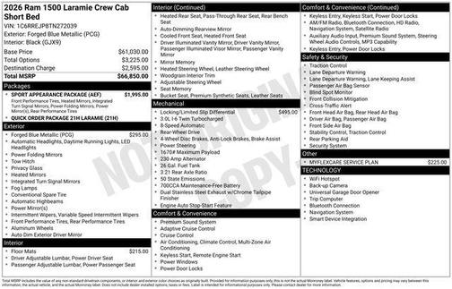 2026 RAM 1500 Laramie