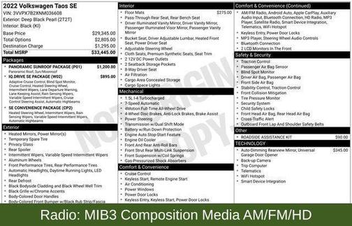 2022 Volkswagen Taos 1.5T SE
