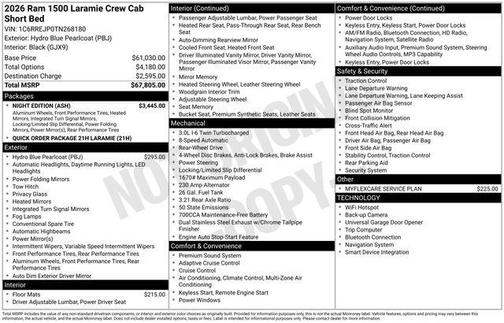2026 RAM 1500 Laramie