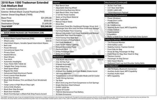 2018 RAM 1500 Tradesman