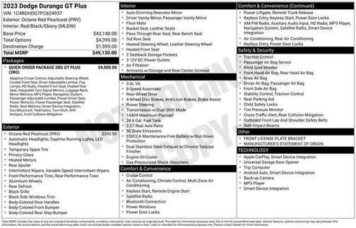 2023 Dodge Durango GT Plus