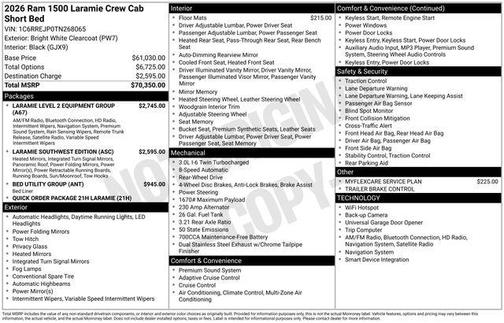 2026 RAM 1500 Laramie