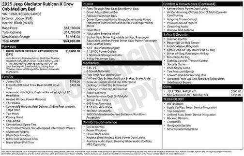 2025 Jeep Gladiator Rubicon