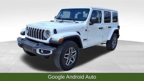 Bright White Clearcoat 2025 Jeep Wrangler 4-Door Sahara 4x4