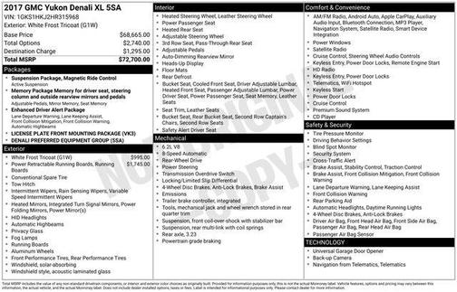 2017 GMC Yukon XL Denali