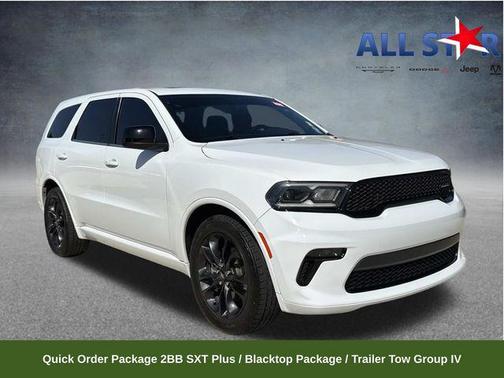 White Knuckle Clearcoat 2021 Dodge Durango SXT Plus