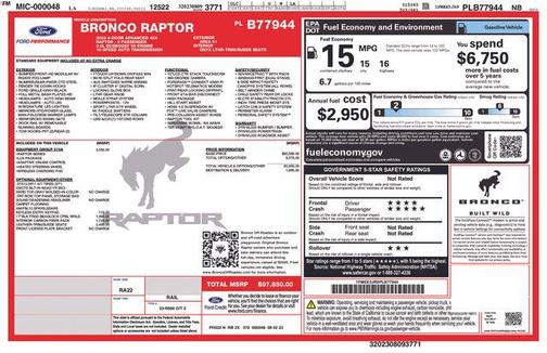 Area 51 2023 Ford Bronco Raptor