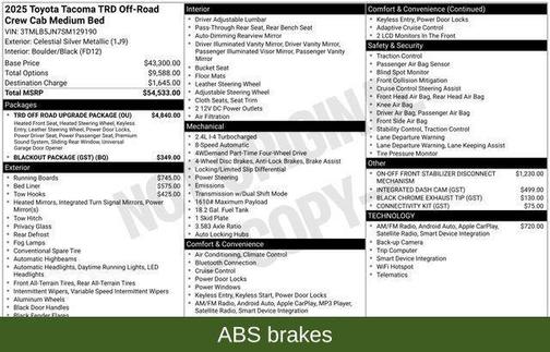 2025 Toyota Tacoma SR5