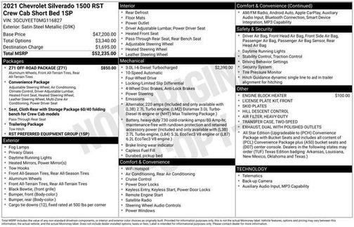 Satin Steel Metallic 2021 Chevrolet Silverado 1500 RST