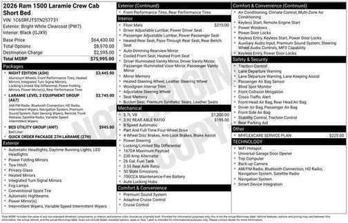 2026 RAM 1500 Laramie