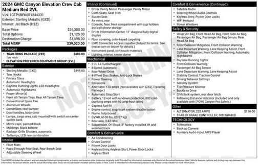 2024 GMC Canyon Elevation