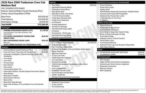 2026 RAM 2500 Tradesman